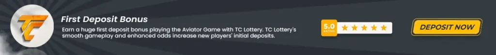 TC Lottery First Deposit Bonus